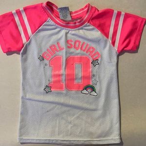 Diva Pink and White Jersey Shirt “Girl Squad” Size Youth Medium (7/8)